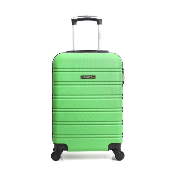 Bilbao zöld gurulós bőrönd, 35 l - Bluestar