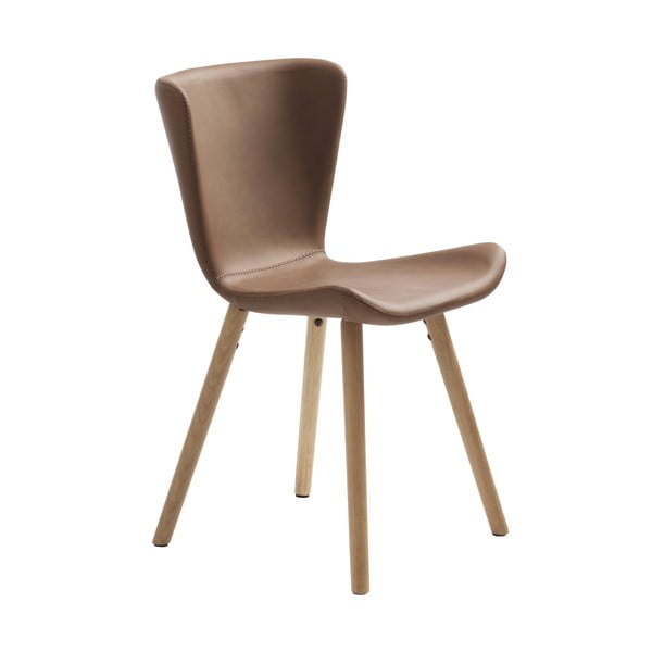 Konyakbarna bőrutánzat étkezőszék Teslin – Unique Furniture