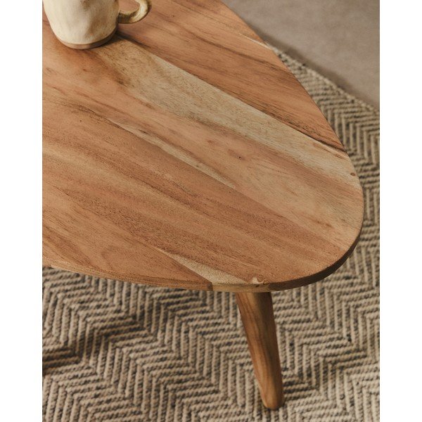 Natúr színű akácfa dohányzóasztal 60x110,5 cm Duvani – Kave Home-image-3