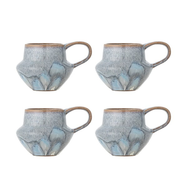 Világoskék kőedény bögre szett 4 db-os 300 ml Bessie – Bloomingville
