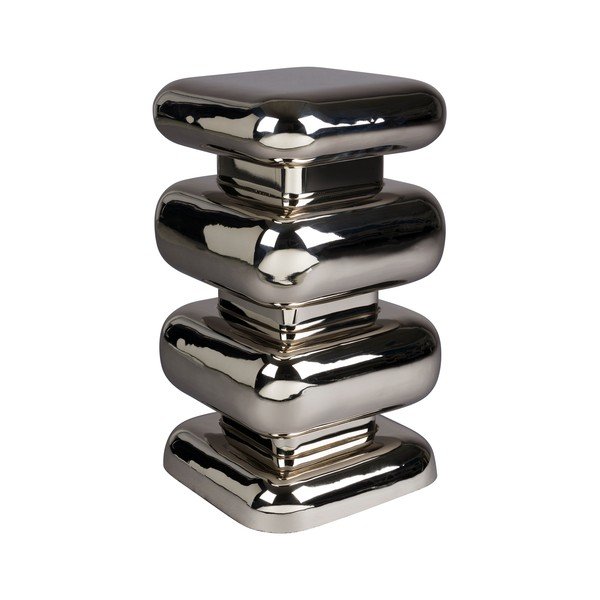 Fém tárolóasztal 29x29 cm Stubby – Dutchbone