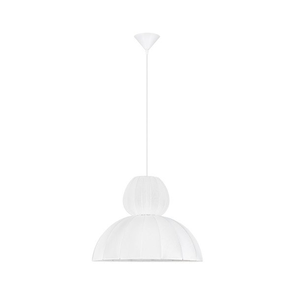 Matt fehér textil függőlámpa ø 50 cm Delina – Nova Luce