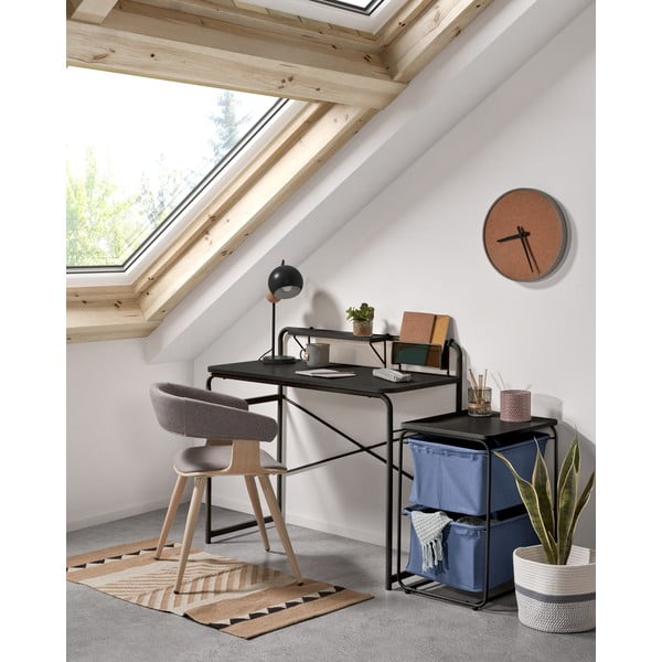 Foreman fekete íróasztal - Kave Home-image-2