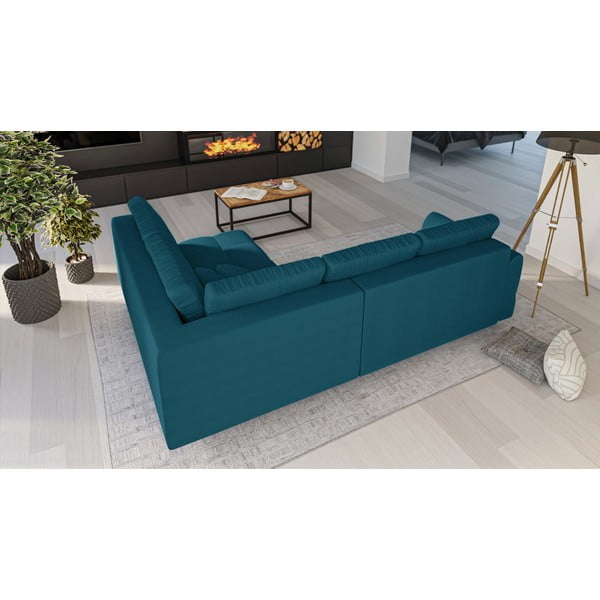 Türkiz sarokkanapé (jobb oldali) Ariella – Ropez-image-3