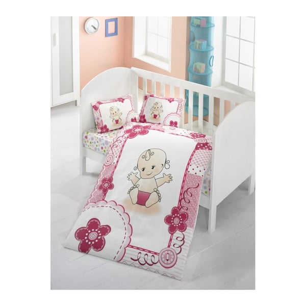 Baby gyerek ágyneműhuzat-garnitúra lepedővel, 100 x 150 cm