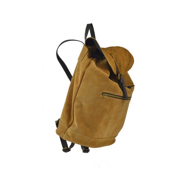 Inna karamellszínű bőr hátitáska - Chicca Borse-image-2