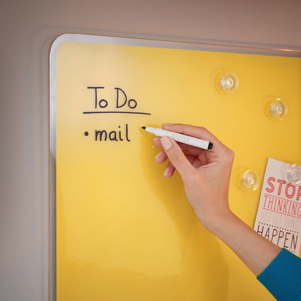 Cosy sárga üveg mágnestábla, 80 x 60 cm - Leitz-image-4