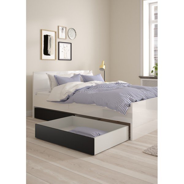 Fekete ágy alatti fiók szett 2 db-os Naia – Tvilum-image-1