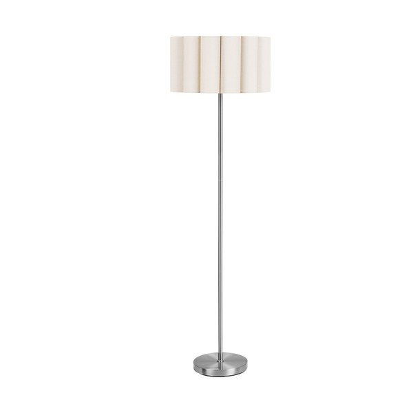 Bézs-ezüstszínű len állólámpa (magasság 150 cm) Wattom – House Nordic