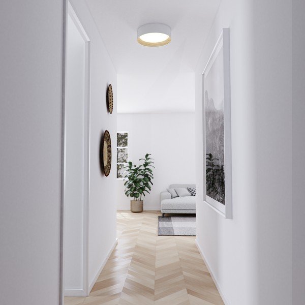 Krémszínű LED mennyezeti lámpa ø 45 cm – SULION-image-2