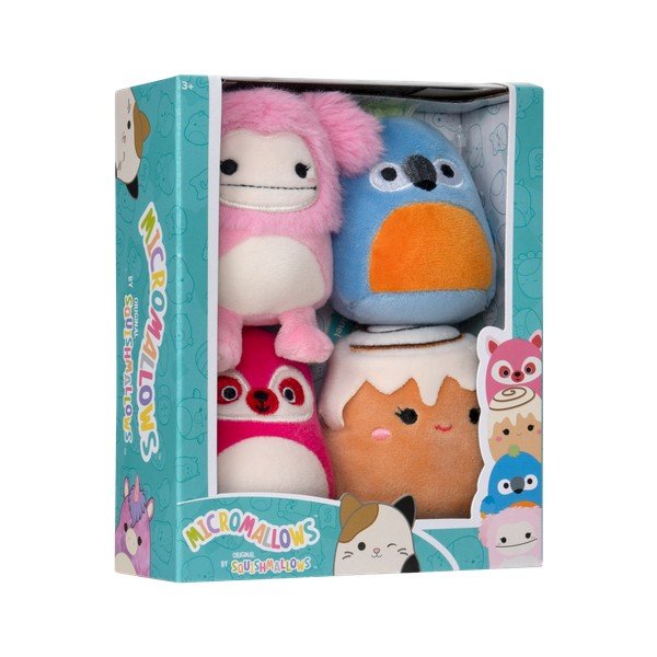 Plüssjáték szett 4 db-os Micromallows 4Pack – SQUISHMALLOWS-image-3