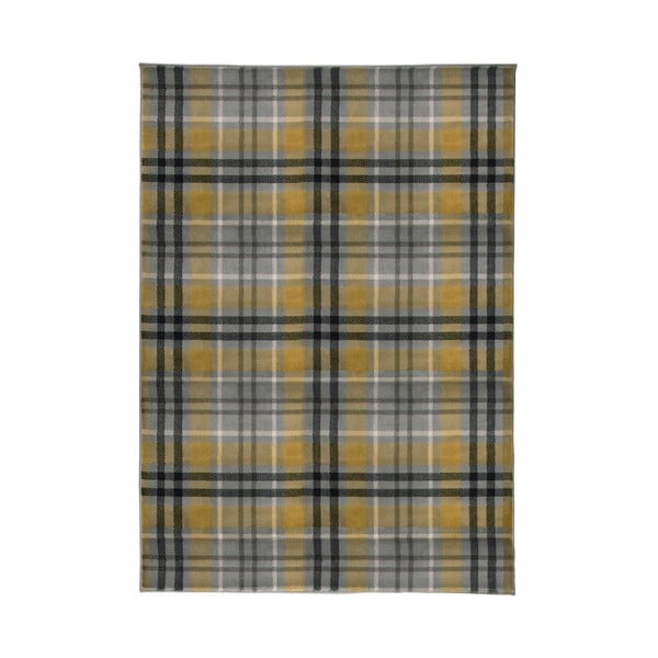 Highland sárga-szürke szőnyeg, 120 x 170 cm - Flair Rugs