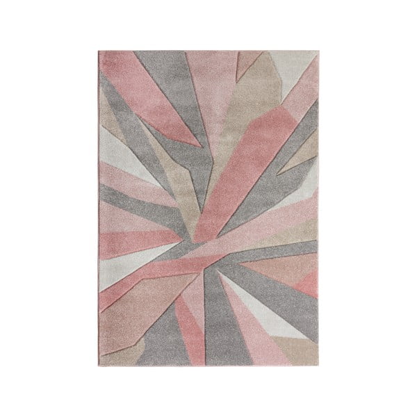 Shatter rózsaszín szőnyeg, 120 x 170 cm - Flair Rugs