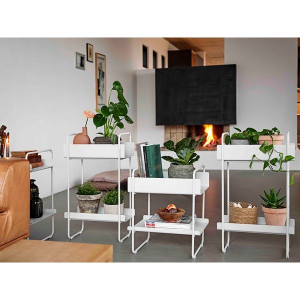 Világosszürke fém konzolasztal 24x48 cm A-Console – Zone-image-1