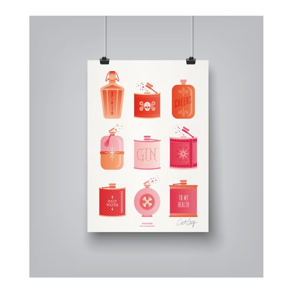 Flask Collection by Cat Coquillette 30 x 42 cm-es plakát