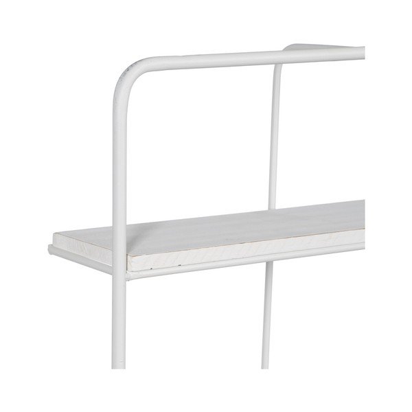 Fehér többszintes fém fali polc 51 cm – Ixia-image-2