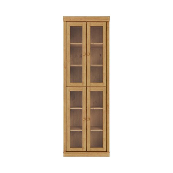 Világos natúr színű borovi fenyő tálalószekrény 74x223x37 cm Anita – Støraa