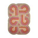 Rózsaszín kézi szövésű gyapjú szőnyeg 140x200 cm Spiral Shaped  – Flair Rugs