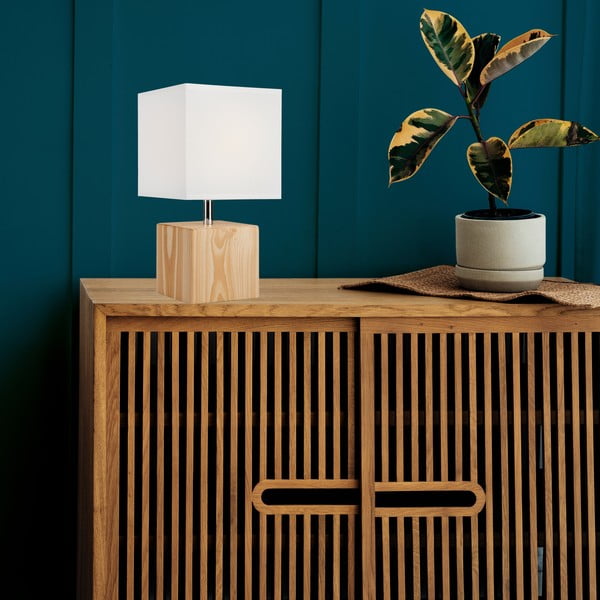 Világosbarna asztali lámpa textil búrával (magasság 29,5 cm) Natura – LAMKUR-image-3