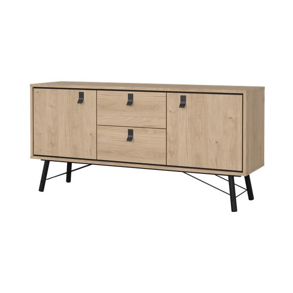 Natúr színű komód tölgyfa dekorral 150x72x40 cm Ry – Tvilum-image-4