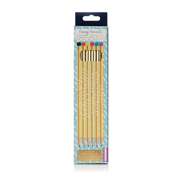 Fancy Pencils nyárfa ceruzakészlet, 6 darabos - npw™