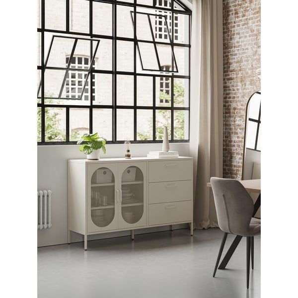 Krémszínű komód 140x90 cm Diora – Marckeric-image-1