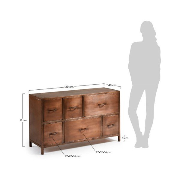 Elma rézszínű komód - La Forma-image-2