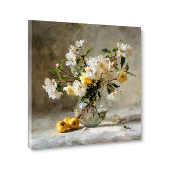 Nyomtatott keretezett kép 70x70 cm Apple Flowers – Styler-image-4