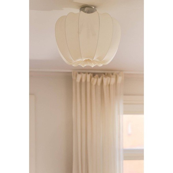 Krémszínű textil mennyezeti lámpa ø 50 cm Pion – Jotex-image-2