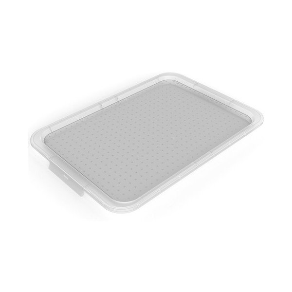 Fehér műanyag tárolódoboz fedél 57x39x3 cm Albris – Rotho