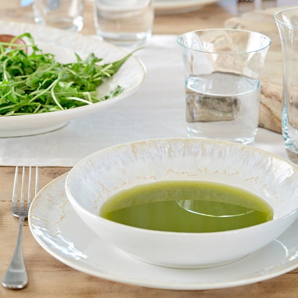 Fehér agyagkerámia tányér ø 27 cm Taormina – Casafina-image-2