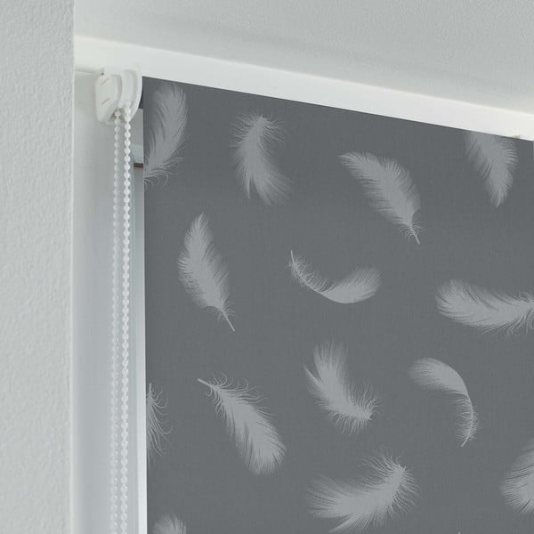 Szürke textil roló 60x90 cm Envolea – douceur d'intérieur-image-1