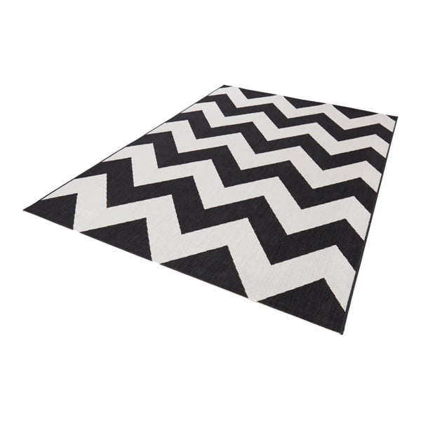 Unique fekete-fehér kültéri szőnyeg, 120 x 170 cm - Bougari-image-2