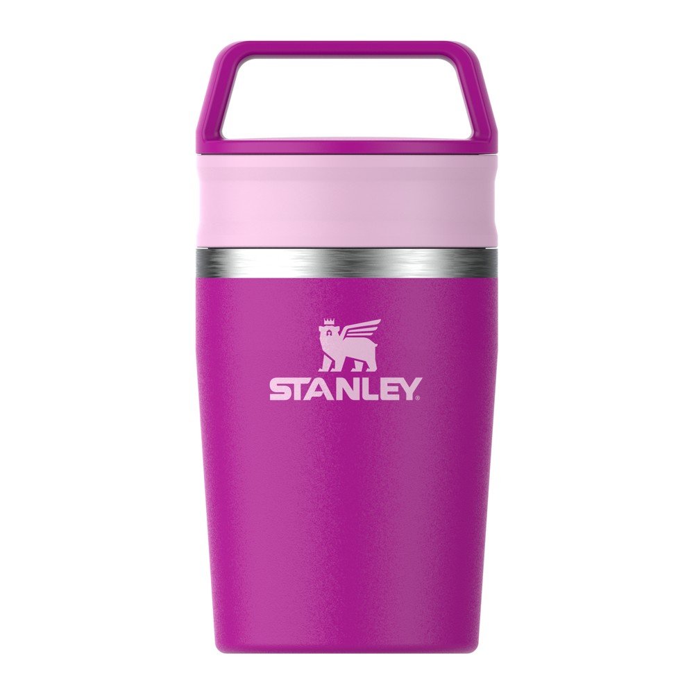 Rózsaszín rozsdamentes acél termobögre 230 ml Café-To-Go Travel Mug Violet Blossom Stanley