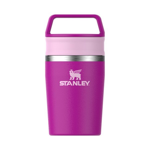 Rózsaszín rozsdamentes acél termobögre 230 ml Café-To-Go Travel Mug Violet Blossom – Stanley