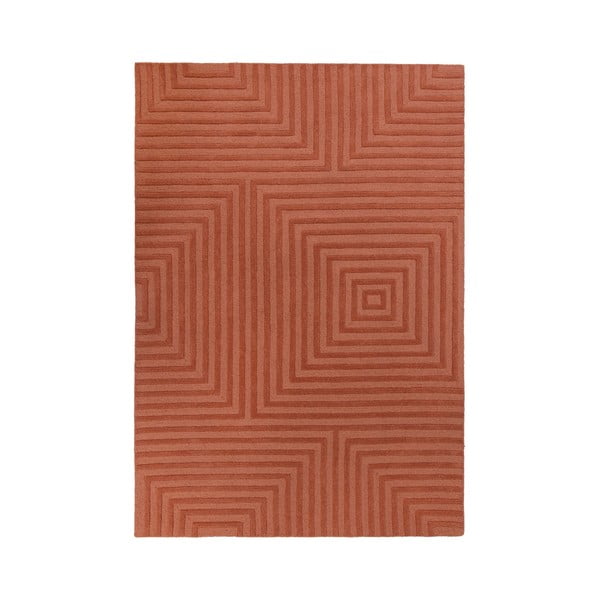Estela narancssárga gyapjú szőnyeg, 160 x 230 cm - Flair Rugs