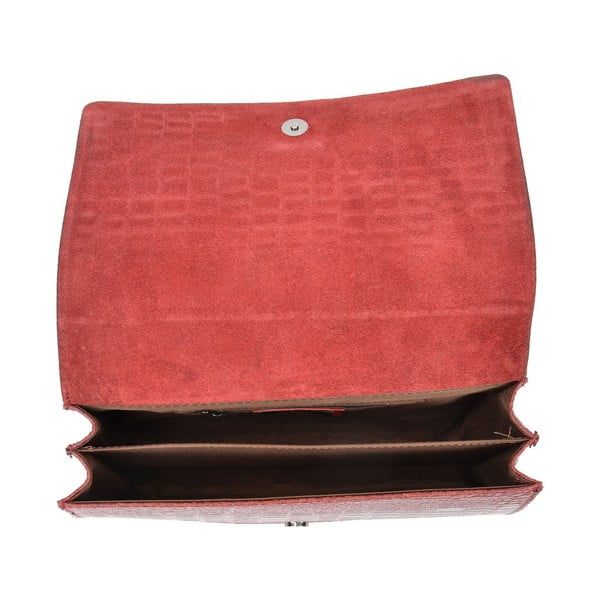 Chain piros bőr kézitáska - Carla Ferreri-image-3