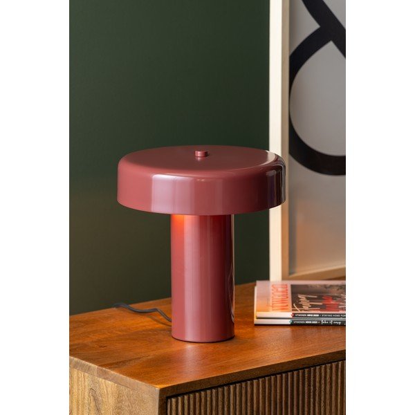 Borvörös fém asztali lámpa (magasság 26 cm) Riqueza Palo – Leitmotiv-image-1