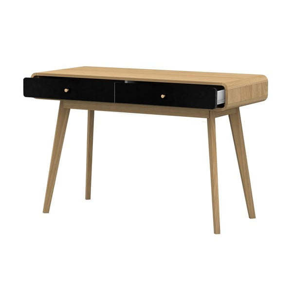 Íróasztal tölgyfa dekorral 50x120 cm Cassie - Støraa-image-1