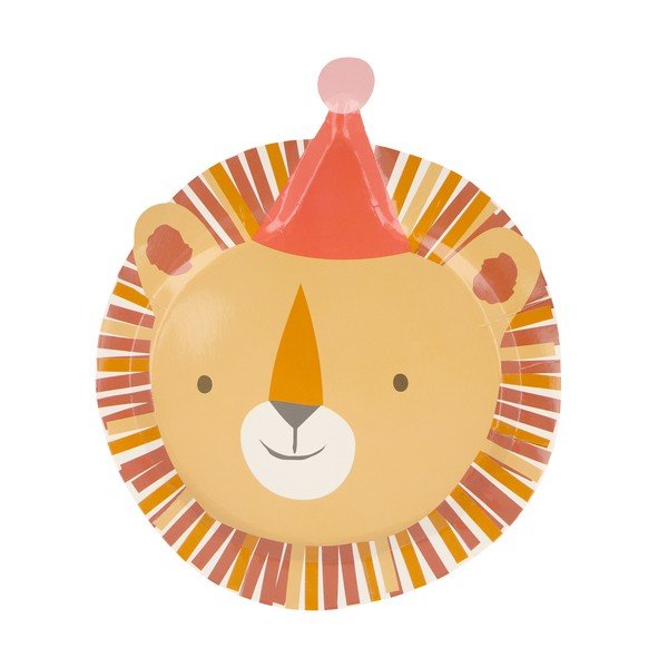 Egyszer használatos papír  tányér készlet 8 db-os Animal Parade – Meri Meri-image-3