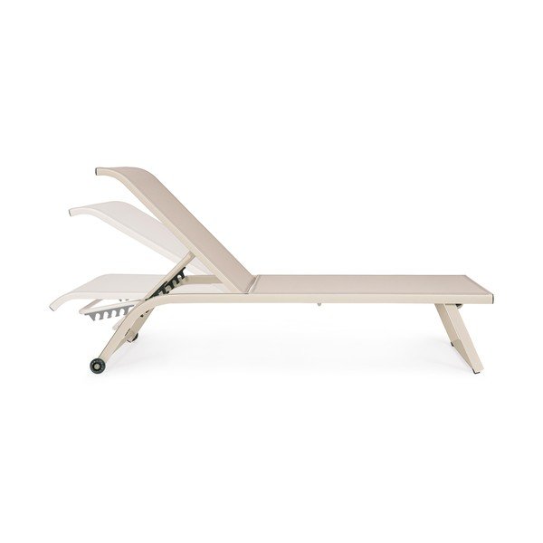 Natúr színű fém kerti napozóágy Taylor – Bizzotto-image-3
