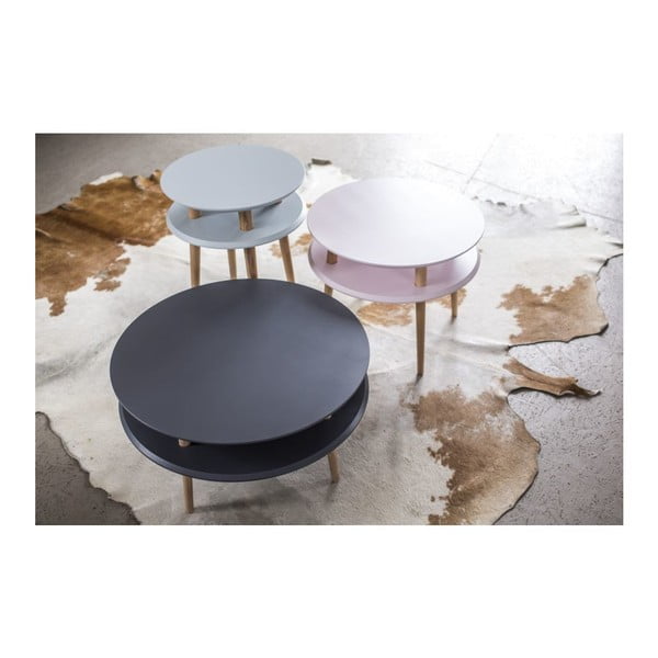 UFO rózsaszín dohányzóasztal, ⌀ 70 cm - Ragaba-image-3