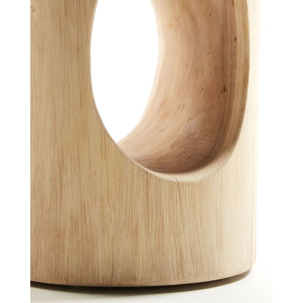 Munggur fa kerek tárolóasztal ø 30 cm Halker – Kave Home-image-4