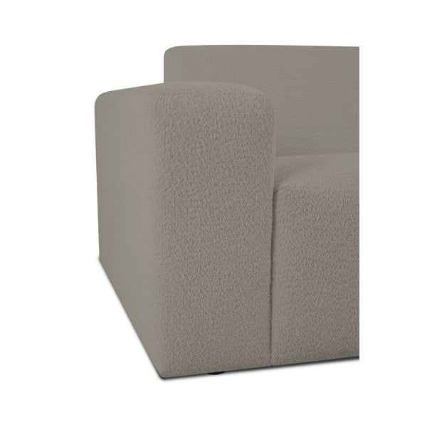 Világosbarna buklé sarokkanapé (jobb oldali) Roxy – Scandic-image-4