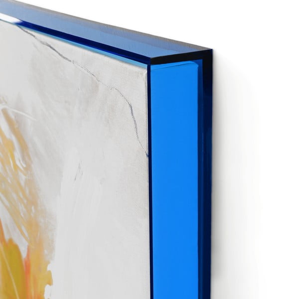 Kép kézzel festett részletekkel 102x102 cm Confidential Blue – Malerifabrikken-image-2