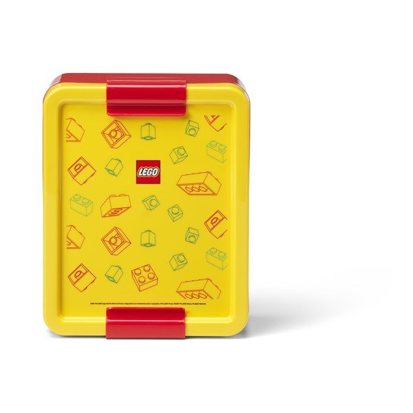 Sárga műanyag gyerek uzsonnás doboz szett 2 db-os Brick – LEGO®-image-3