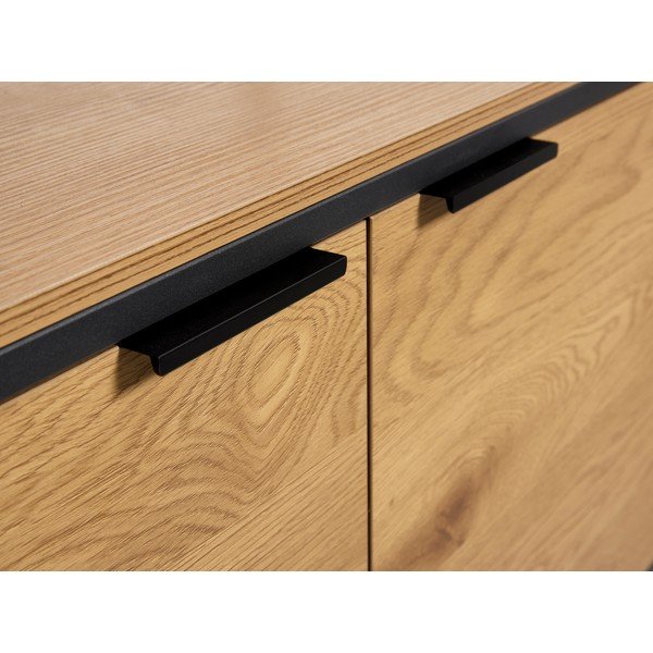 Natúr színű könyvespolc tölgyfa dekorral 90x190x40 cm Cesura – Unique Furniture-image-3