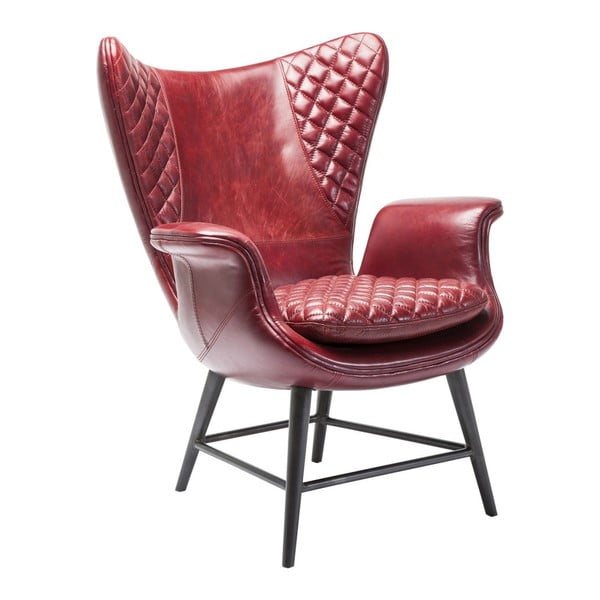 Velvet piros fotel - Kare Design