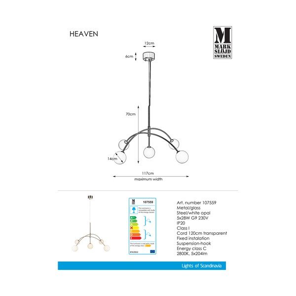 Heaven függőlámpa, ø 117 cm - Markslöjd-image-2