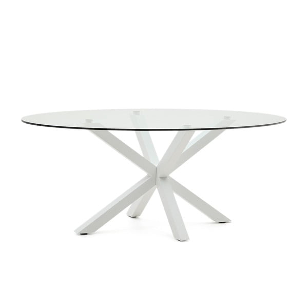 Étkezőasztal üveg asztallappal 100x200 cm Argo – Kave Home